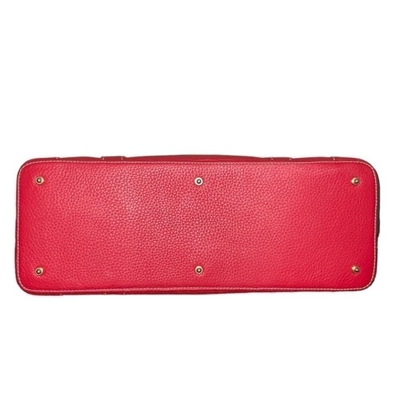 Dooney&Bourke Red Pebbled Leather Satchel /Top Handle Bag NWOT - Picture 6 of 13